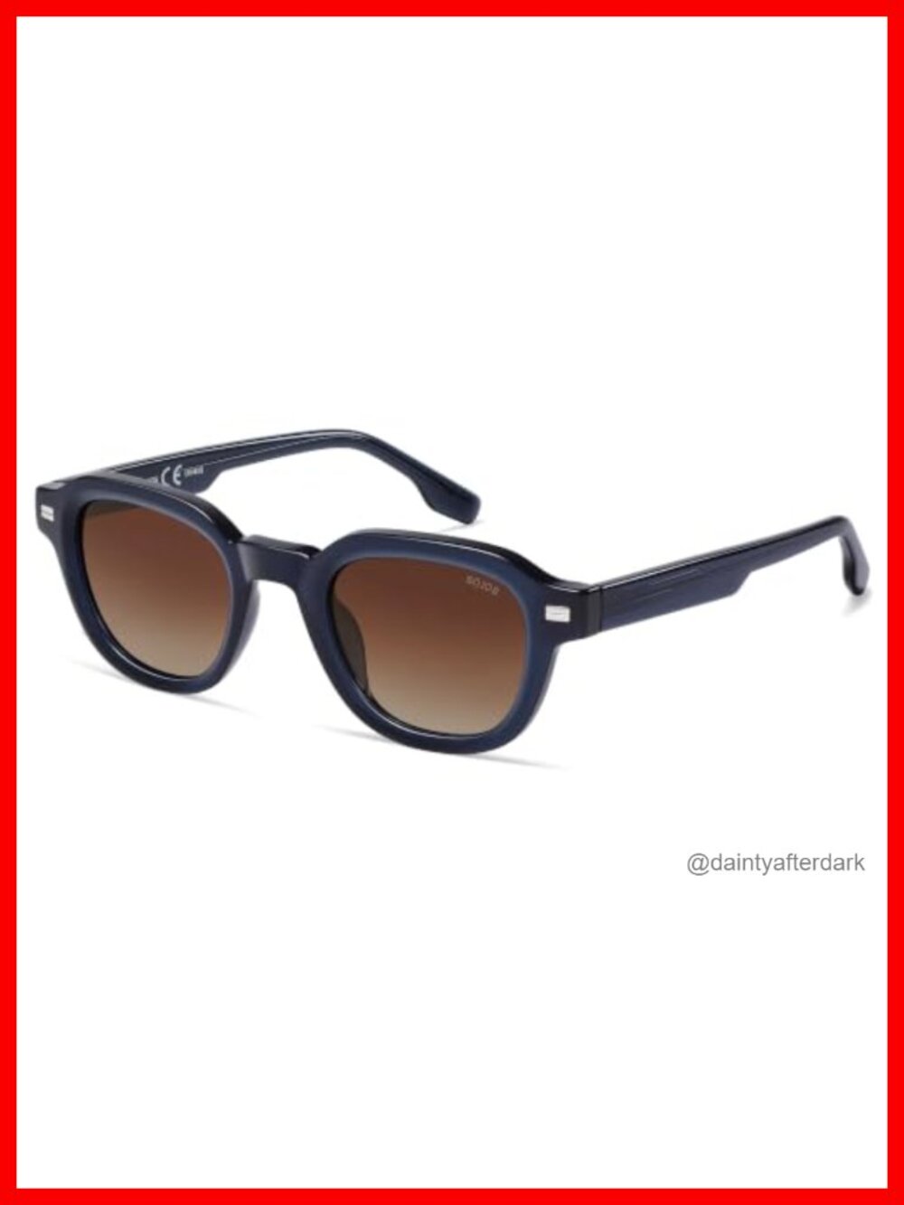 Retro Polarized Square Sunglasses UV Protection Anti-Glare Unisex